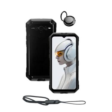 Imagem de Capa para smartphone robusto DOOGEE V MAX Plus 5G, design à prova de quedas, fino, leve, à prova de arranhões, capa de TPU de borracha de silicone de proteção durável com suporte de anel de telefone e