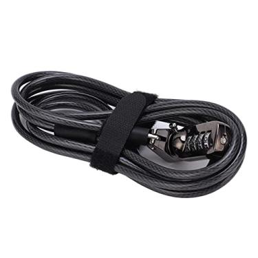 Imagem de YOUTHINK Bloqueio de Combinação de Laptops Sem Chaves, Simples de Usar, Se Encaixa na Maioria Dos Notebooks/desktops/projetores/telas, Junta de Cabo de Aço Flexível, Junta Incluída