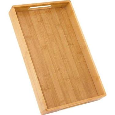 Imagem de Bandeja Retangular Ecokitchen Bambu 40x25x5 cm - Mimo Style