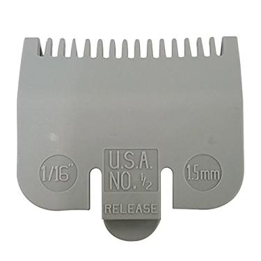 Imagem de Protetor de substituição para aparador de cabelo Wahl e aparador, pente guia #3137-101 - Cinza #1/2-1/16" (1,5 mm)