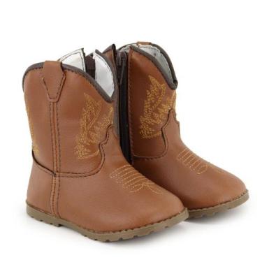 Imagem de Botinha Texana Infantil Sapatinho Bebê Country Macio Confortável Antid