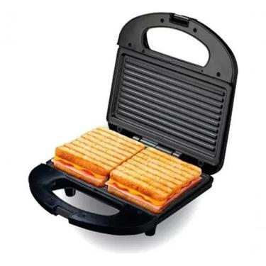 Imagem de Sanduicheira E Mini Grill Antiaderente Preta E Inox Best 110V