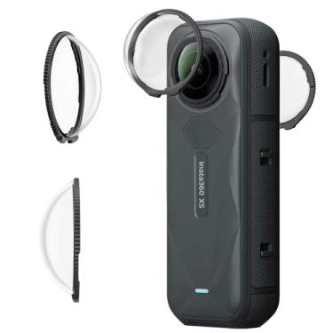 Imagem de Tedubax Lens Guard for Insta360 X5, Lens Protector Removable PC Protective Lens Cover for Insta 360 X5 Accessories(2 Sets - 4 pcs)