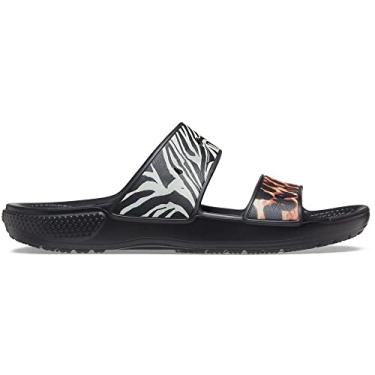 Imagem de Classic crocs animal remix sandal black/multi - 35