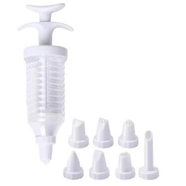 Imagem de Pistola Seringa Decoradora para Confeitar Bolos Com 8 Bicos