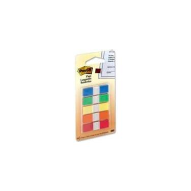Imagem de Post-it Flags with On-The-Go Dispenser, Assorted Primary Colors, 1/2-Inch Wide, 100/Dispenser, Pack of 6