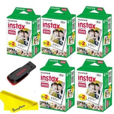 Imagem de Fujifilm Instax Mini filme instantâneo para câmera, pacote duplo (100 folhas)