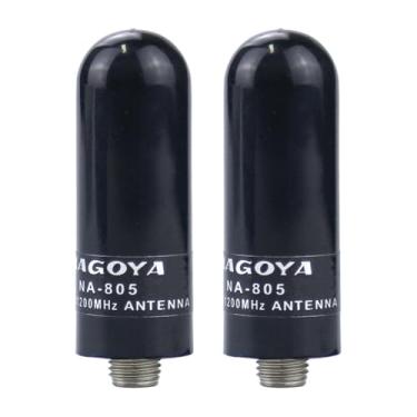 Imagem de Antena curta universal NA-805 Walkie Talkie VHF/UHF 136/430/1200MHz SMA-antena de substituição fêmea para rádios PUXING Retevis Kenwood HYT (pacote com 2)