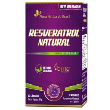 Imagem de Resveratrol Natural Veri-te  30 Cápsulas - Flora Nativa