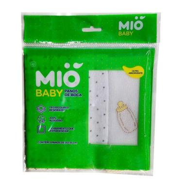 Imagem de Pano de Boca Mió Baby 3 Unidades