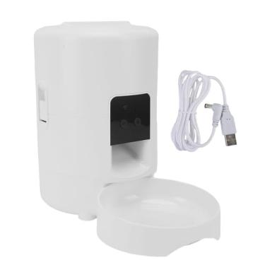 Imagem de GLOGLOW Alimentador de Animais de Estimação Wi -Fi, Alimentador Automático de Cães de Gato 2l de Grande Capacidade Distribuidor de Alimentos para Cães Inteligente Com Controle Remoto de (WHITE)