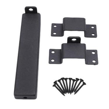 Imagem de Pssopp Trava de Porta de Lâmina de Aço, Mecanismo de Deslizamento Sem Esforço, Aplicação Versátil Trava de Porta de Lâmina Pesada Com Orifício de Cadeado para Cerca Galpão