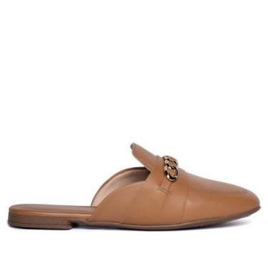 Imagem de Sapatilha Mule Feminina Beira Rio Napa Turim Caramelo, Caramelo, 36