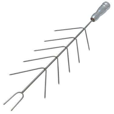 Imagem de Espeto Para Coraçãozinho Miúdos Aperitivos Aço Inox 304