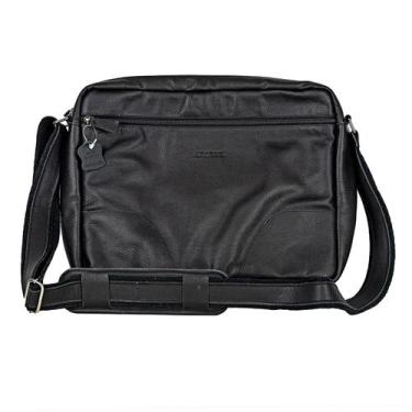 Imagem de Bolsa Pasta Executiva Tiracolo Couro Bovino Unissex Para Notebook Noro