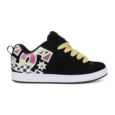 Imagem de DC Tênis feminino Court Graffik, Preto/Multi/Branco, 34