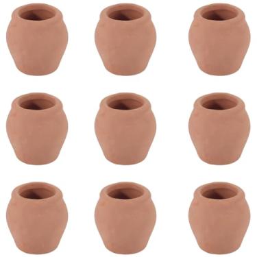Imagem de GORGECRAFT 10 Pçs Mini Vasos de Barro de 2 cm Pequenos Vasos de Porcelana Terracota Vaso de Cerâmica Jardim Flor Terra Cotta Suculenta Berçário Cacto Decoração Jarras para Interior Exterior Casa