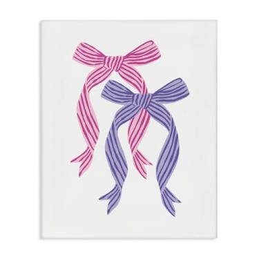 Imagem de Stupell Industries Arte de parede em tela de arco duplo rosa e roxo por Krissy Mast, 50 x 40 cm