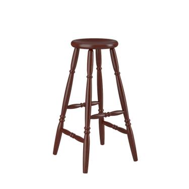 Imagem de Banqueta Alta Em Madeira 75cm Castanho Acetinado 170ea Piratini