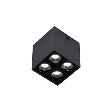 Imagem de Spot De Sobrepor Nordecor Downlight Powerus Led Alto Irc 90 8w Bivolt Preto 4000K