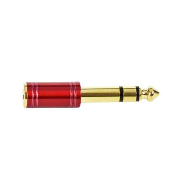 Imagem de Plug Adaptador P10 / P2 - SANTO ANGELO Estereo Ouro Vermelho