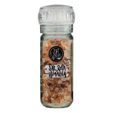 Imagem de Sal Rosa do Himalaia BR Spices Salt Selection Vidro Moedor 100g