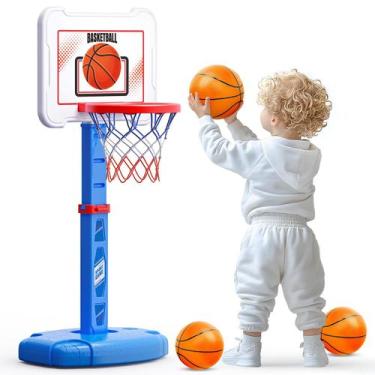 Imagem de Cesta de basquete infantil ShyLizard para uso interno/externo, de 3 a 