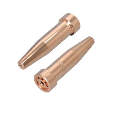 Imagem de RIVERWELD Pontas de corte de acetileno 6290 tamanho 1 e 6290-1 para maçarico de cortador de oxigênio e oxigênio feito de cobre PK2