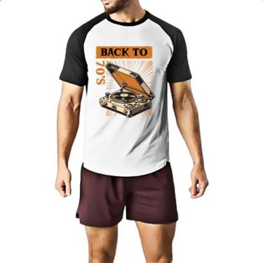 Imagem de Camiseta Raglan Back to anos 70 vitrola - Alearts, G