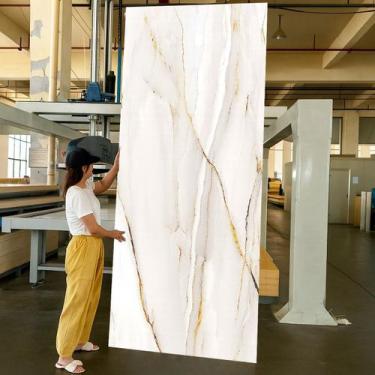 Imagem de Kit 4 Placa Rolo Adesiva Mármore Painel 3d Parede 260X120cm - Tribosho