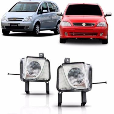 Imagem de Par farol milha auxiliar corsa meriva montana 2003 a 2012 - SP ACESSÓR