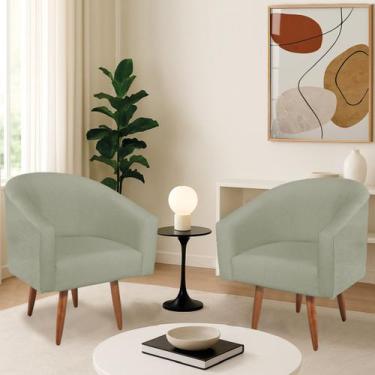 Imagem de Kit 2 Poltronas Decorativa Jade Design Moderno Sala de Estar Quarto Es