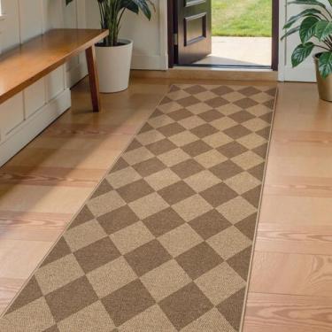 Imagem de Carpet Runner Lahome Checkered Easy Jute 61 x 244 cm, antiderrapante