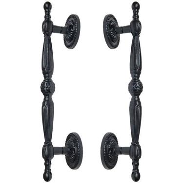 Imagem de Puxador Duplo Berlin 280mm Preto Fosco | Máxima Metais