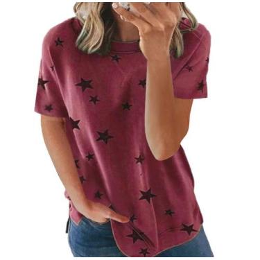 Imagem de Camiseta modal e de algodão de manga curta: perfeita para uso casual -