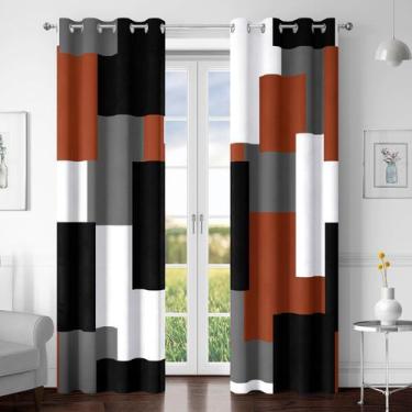 Imagem de Conjunto de 2 painéis Blackout Curtains Tyrot Burnt Orange 160x160cm