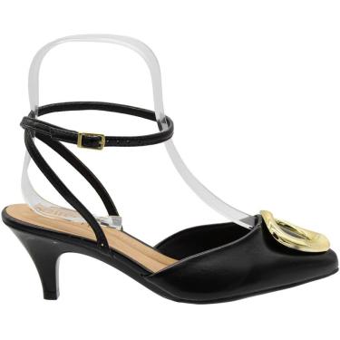 Imagem de Sapato Scarpin Beira Rio Adorno Metalizado Feminino