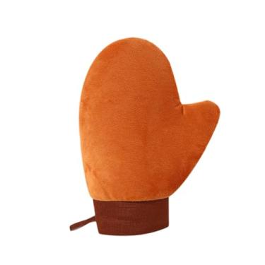 Imagem de harayaa Luva autobronzeadora elástica para pulso, luva lavável para bronzeamento artificial, para spray bronzeador, loções de mousse, Marrom