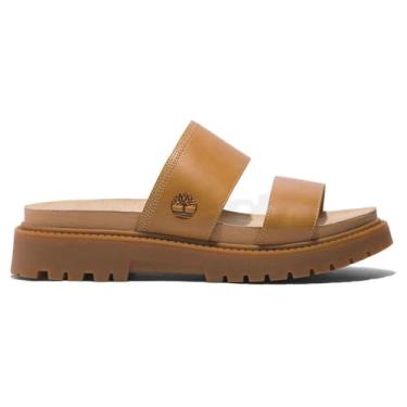 Imagem de Timberland Sandália feminina Clairemont Way Slide, Bege médio de flor integral, 36