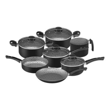 Imagem de Conjunto De Panelas 7 Peças Antiaderente Maximus 2Mm Panelux