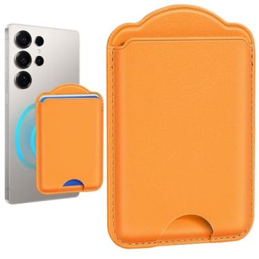 Imagem de Fjdcslwx Compatível com porta-cartão magnético Magsafe – carteira de telefone para Samsung Galaxy S25 Series, para iPhone 17/16/15/14/13/12 série para mulheres e homens para Apple Mag RFID ímã serve