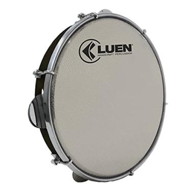 Imagem de Pandeiro 08" Abs Preto 6 Afin Plat Inx Ferr Crom Holografico Prata- Luen