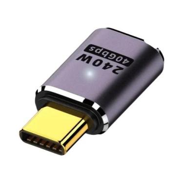 Imagem de Cabo Adaptador USB C Para USB C 40Gbps OTG NNBILI Para Laptop Thunderb