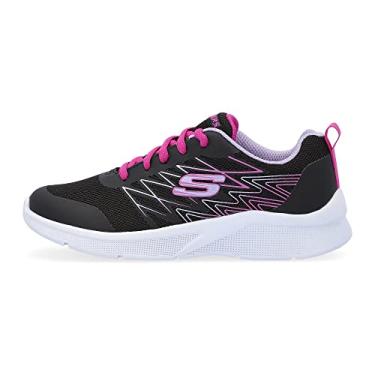 Imagem de Skechers Tênis infantil unissex Microspec-Bright Runner, Preto, 13 Little Kid