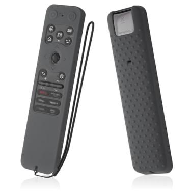 Imagem de AKSHFETH Capa de silicone para controle remoto LG MR25GA compatível com LG OLED Smart TV C5 B5 G5 M5 Series Capa protetora remota (cinza escuro)
