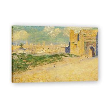 Imagem de City GateThéo van Rysselberghe: Impressão em tela neoimpressionista belga chave 20 x 30 cm emoldurada