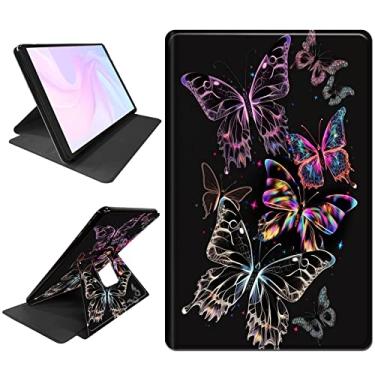 Imagem de Capa giratória para iPad de 10,2 polegadas 7ª/8ª/9ª geração 2019/2020/2021, visualização em vários ângulos, suporte giratório de 360 graus, capa dobrável com suporte e ativação automática para iPad