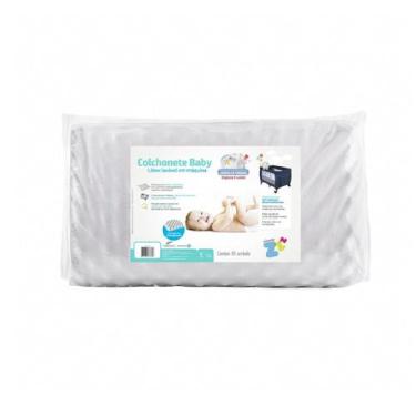 Imagem de Colchonete Infantil para Berço Desmontável 65x90cm Fibrasca  Lavável e