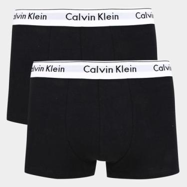 Imagem de Kit Cueca Boxer Calvin Klein 2 Peças, Preto, G