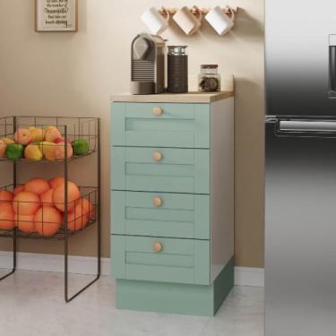 Imagem de Balcão 4 Gavetas 40cm com Tampo Arizona CabeCasa MadeiraOriginals - Ca